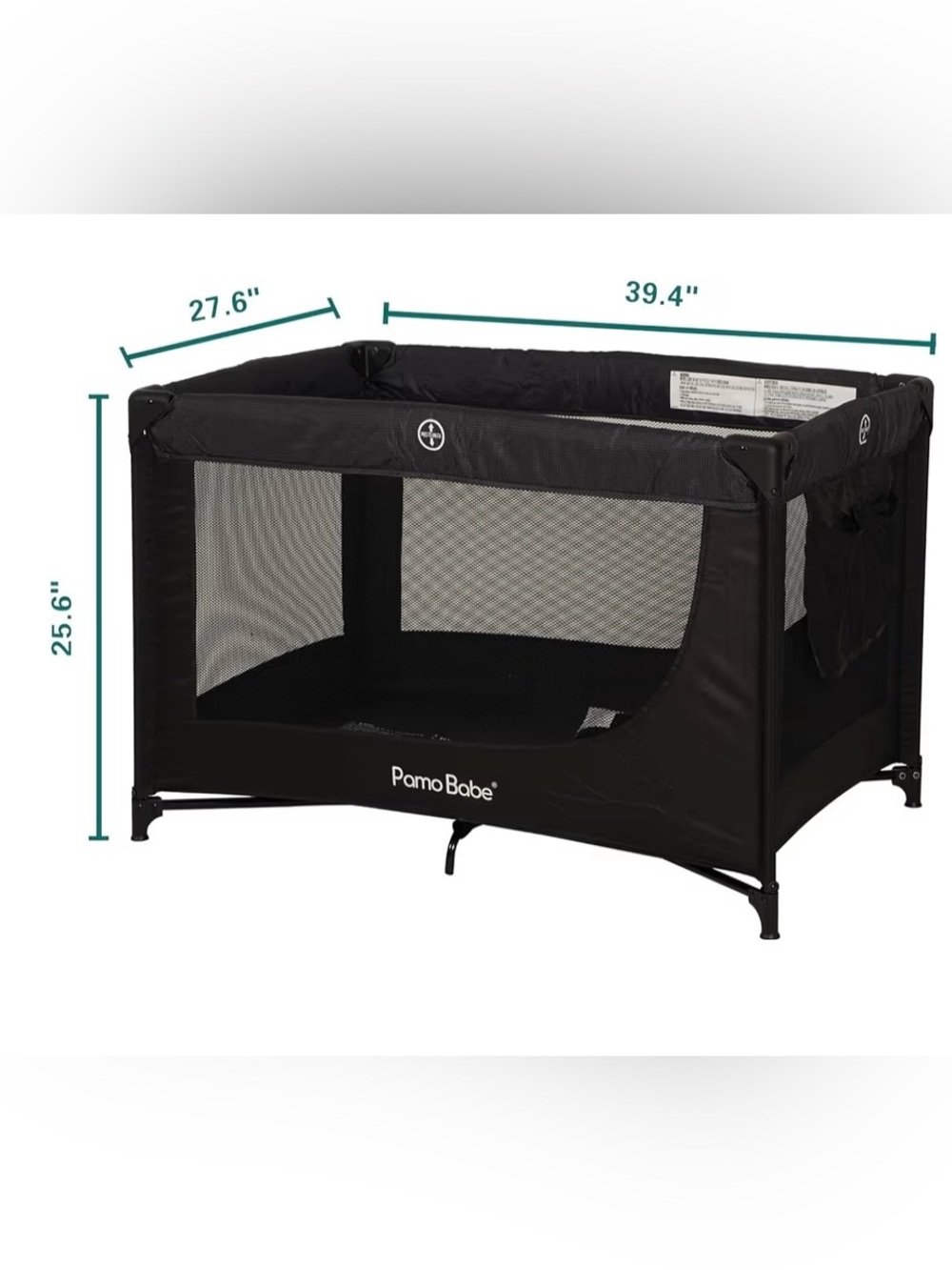 Pamo Babe Portable Baby Playpen / Play Yard – Black – NEW Never Used